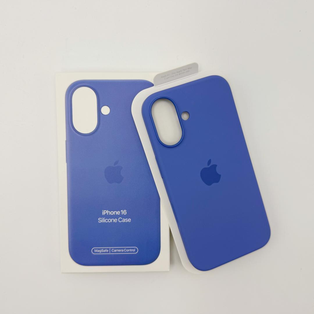 【新品未開封】iPhone 16 純正シリコンケース ペリウィンクル MagSafe対応iPhone 16 Proシリコーンケース - ペリウィンクル