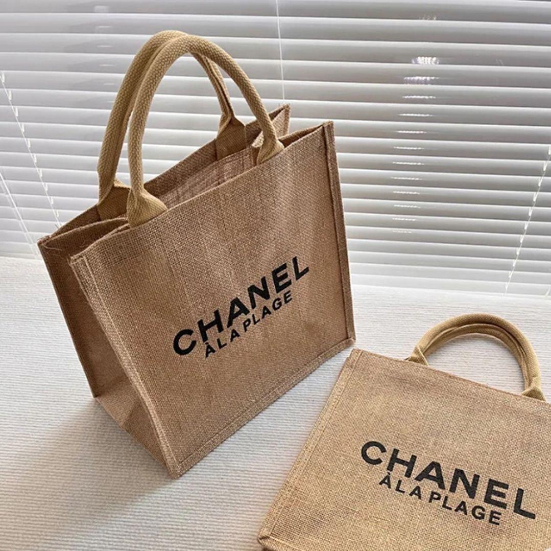 コスメ ノベルティ海外限定商品!! リネン（麻）素材 トートバッグ ロゴ コスメ ノベルティ海外限定商品!! リネン（麻）素材 トート