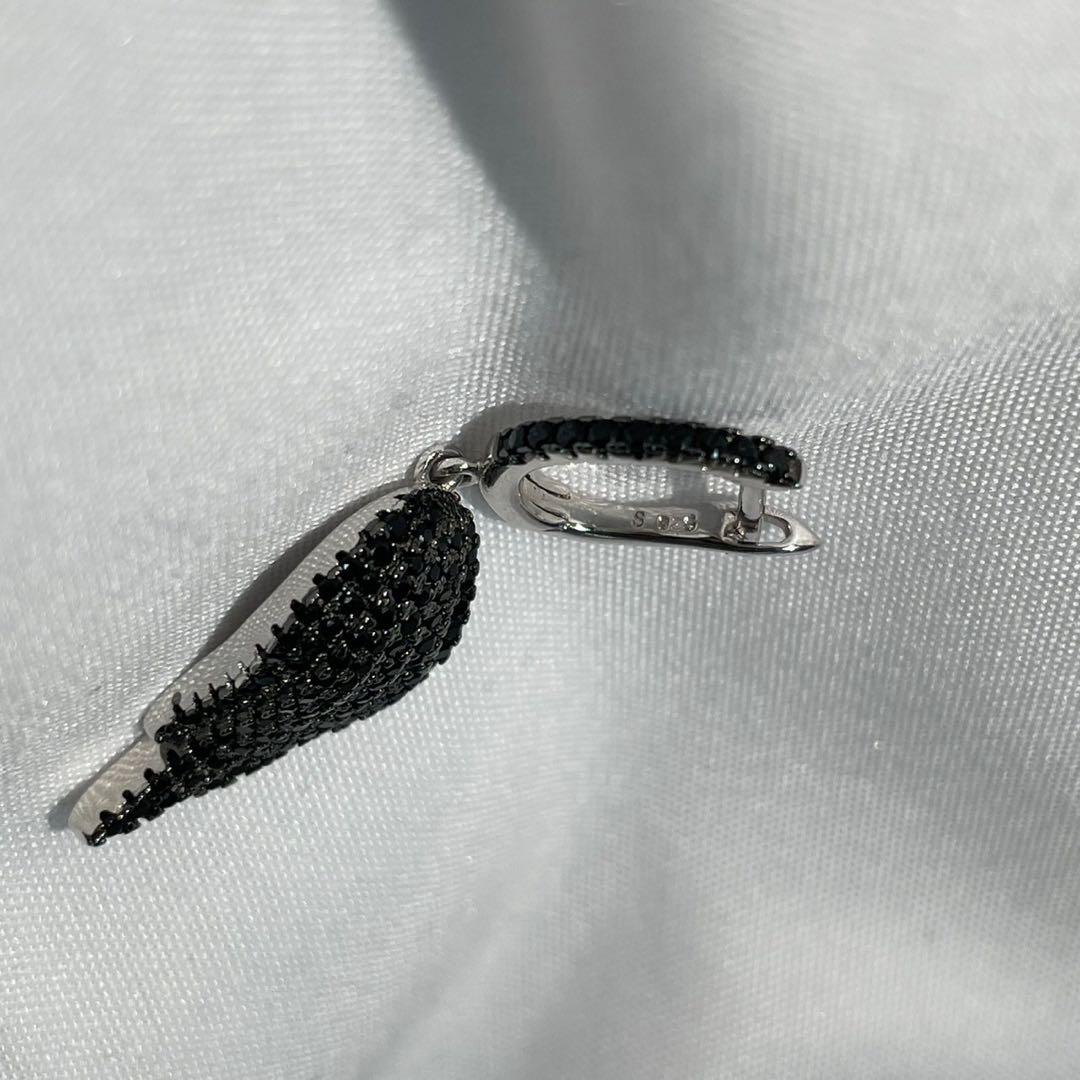 Silver シルバー　925 ピアス　オシャレ　メンズ　レディース フェザー