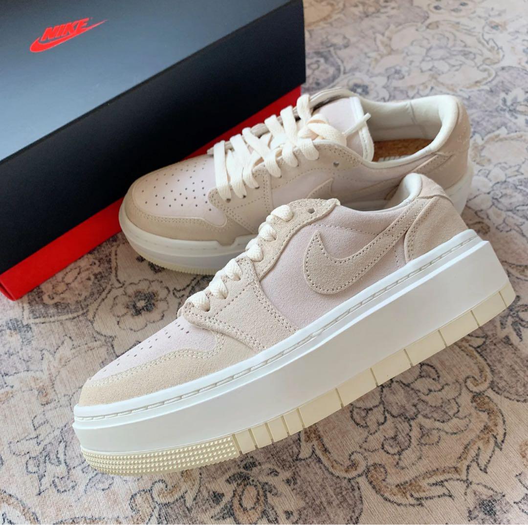 靴 NIKE Air Jordan 1 LOW Elevate beige WMNS