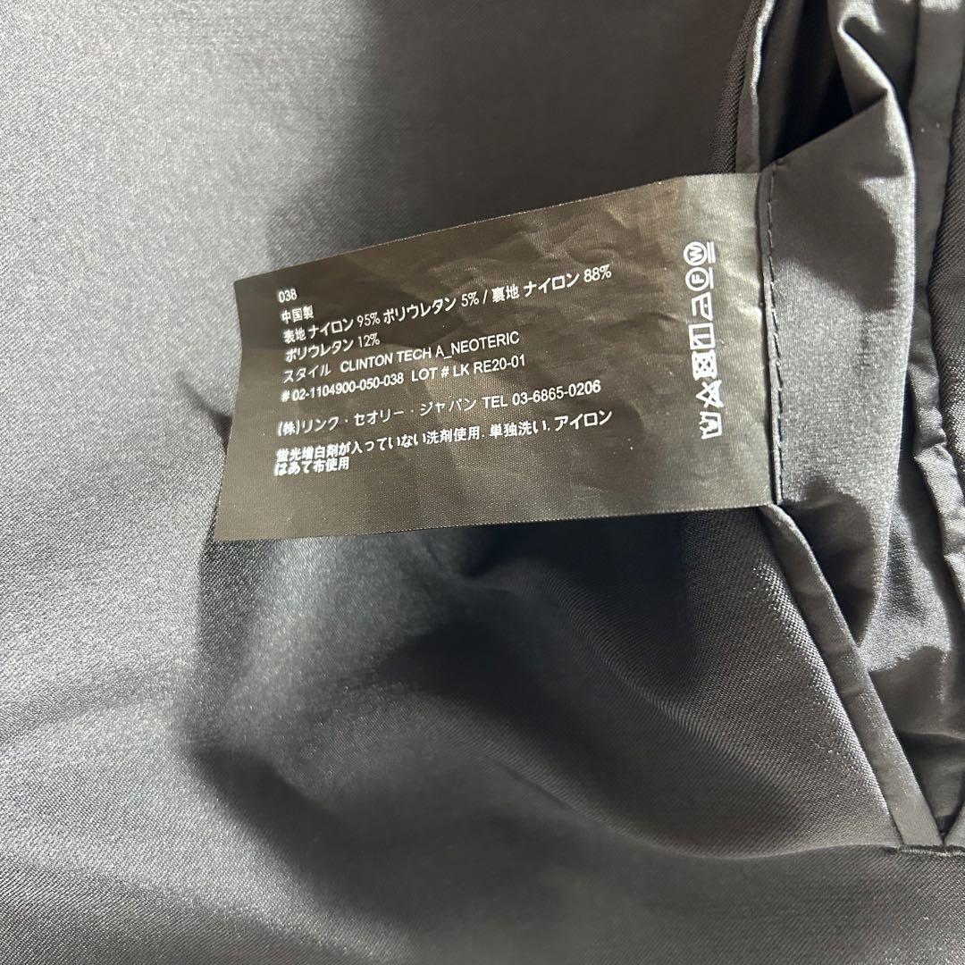 極美品✨theory ジャケット　CLINTON TECH M 黒　ストレッチ