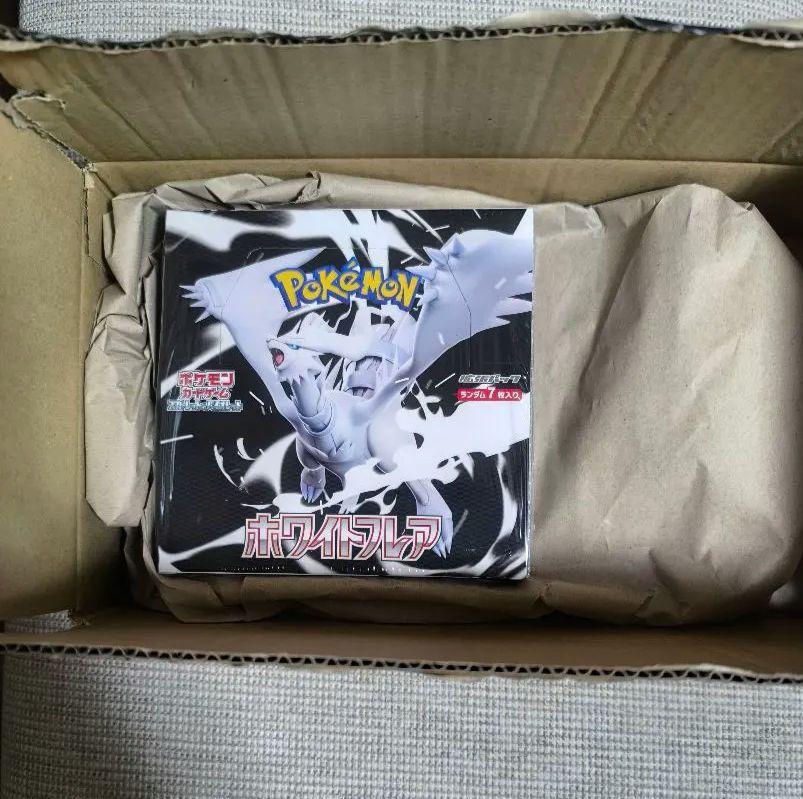 ポケモンカード　ぺりぺり付き　ホワイトフレア　シュリンクなし1box ホワイトフレアbox シュリンクなし ぺりぺりなし - メルカリ