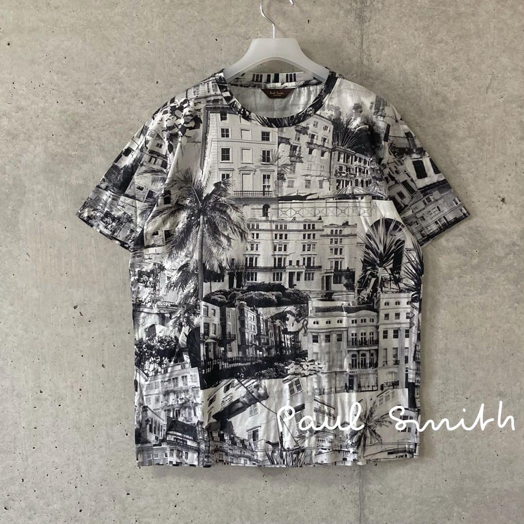 美品PaulSmith COLLECTION サマーヒルタウン プリントTシャツ