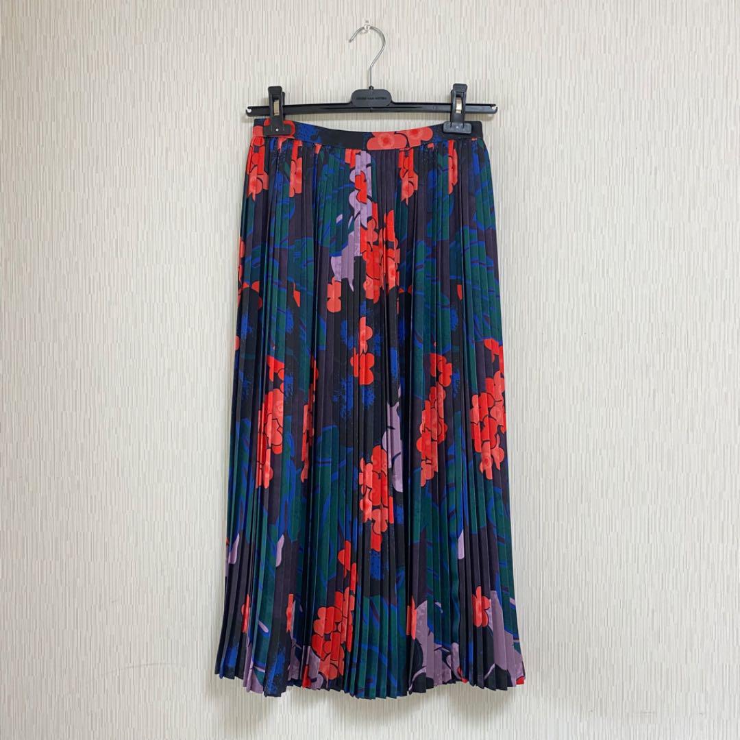 DRIES VAN NOTEN 20AW フラワープリーツスカート 人気ブランドの DRIES VAN NOTEN 20AW フラワープリーツスカート 人気ブランドの