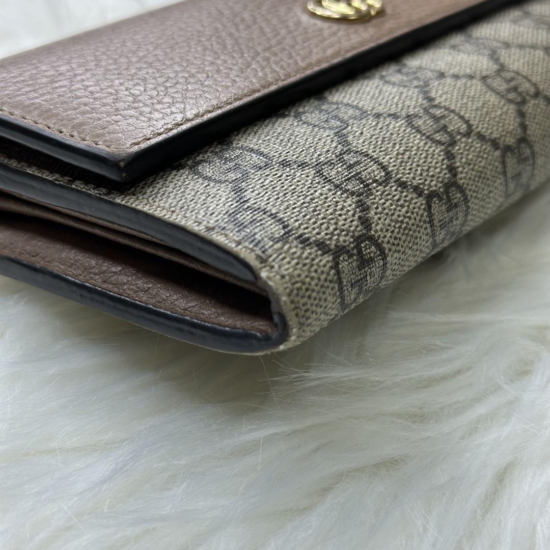 美品✨GUCCI コンチネンタルウォレット GG マーモント 箱付き スプリーム
