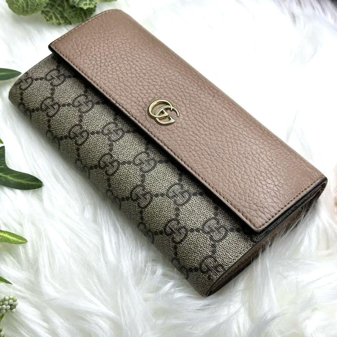 美品✨GUCCI コンチネンタルウォレット GG マーモント 箱付き スプリーム