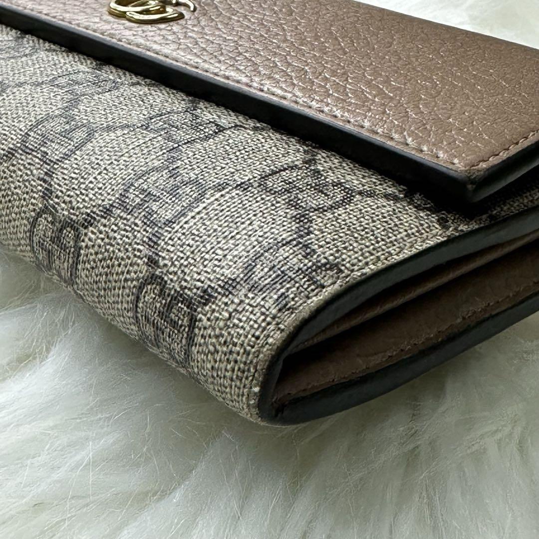 美品✨GUCCI コンチネンタルウォレット GG マーモント 箱付き スプリーム