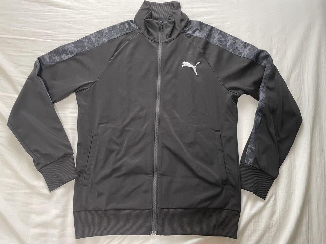 PUMA ブラック ジップアップジャケット カモフラージュ柄 - メルカリ