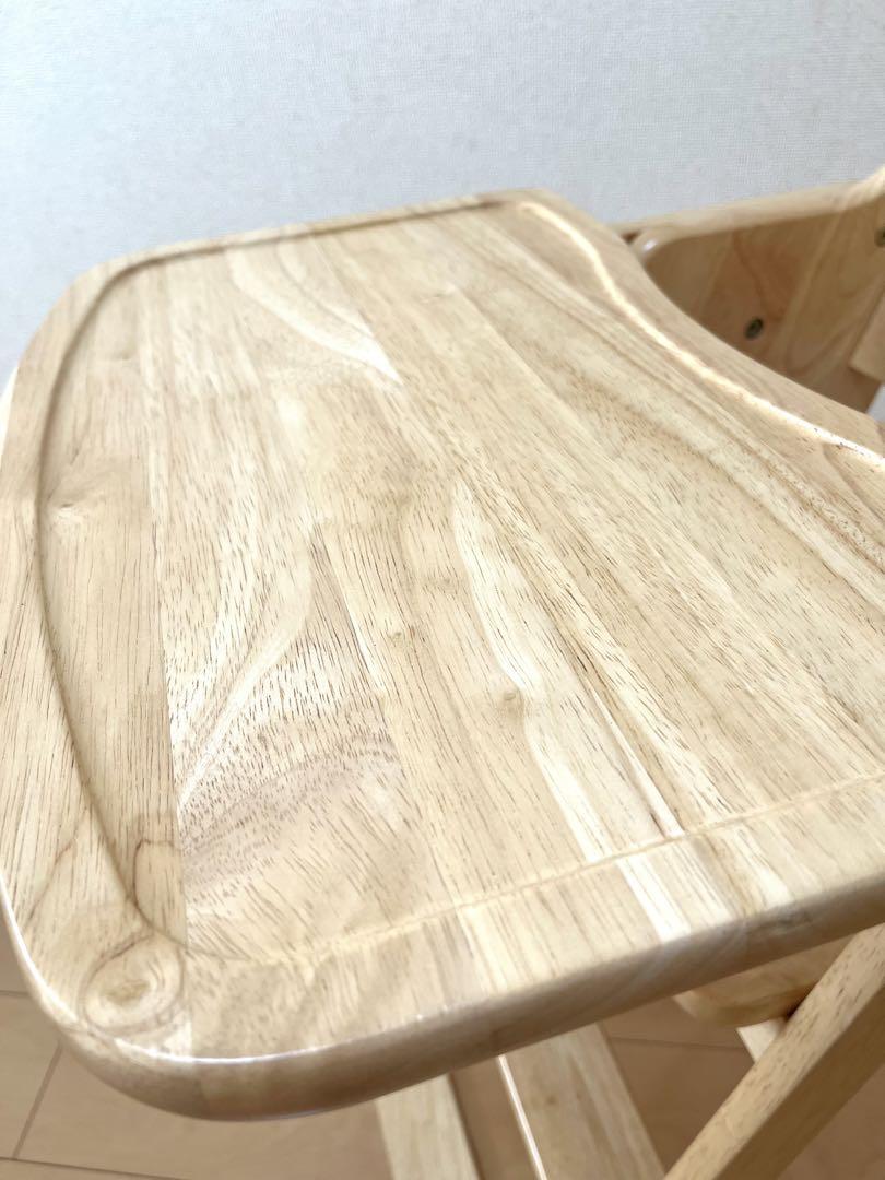 極美品★ KATOJI カトージ 木製 折りたたみハイチェアナチュラル
