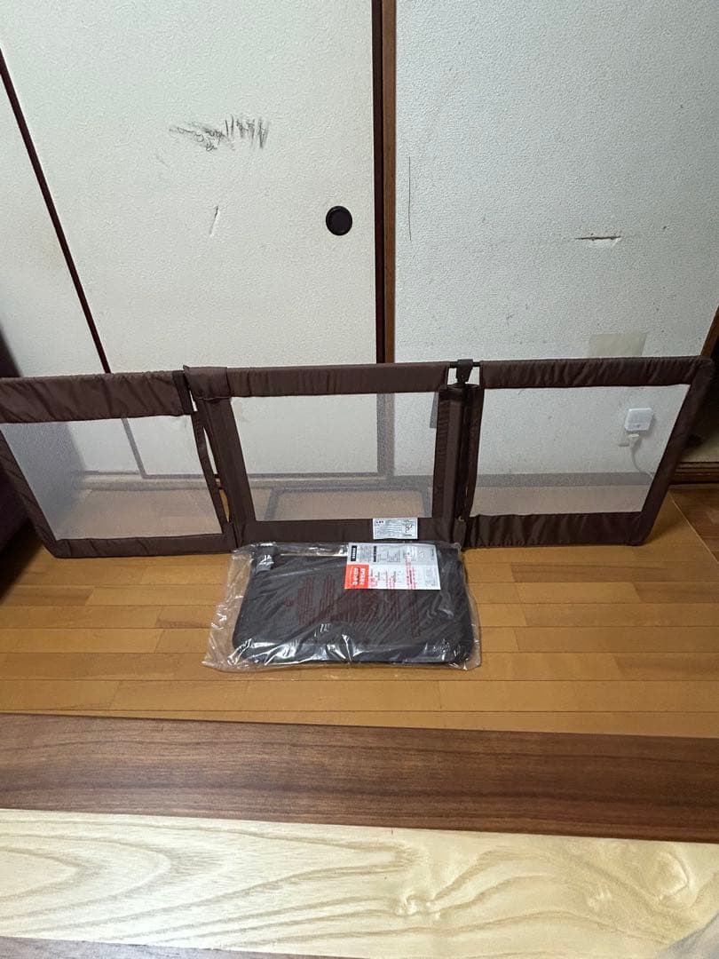 日本育児 おくだけとおせんぼ L ベビーゲート（ブラウン）かなり美品です