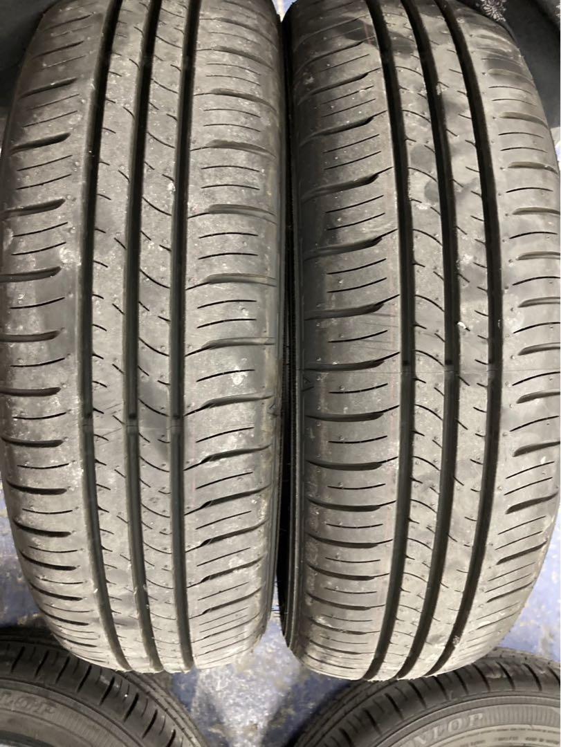 DUNLOP EC300+ タイヤ 165/60R15 2本 25年製 新車外し