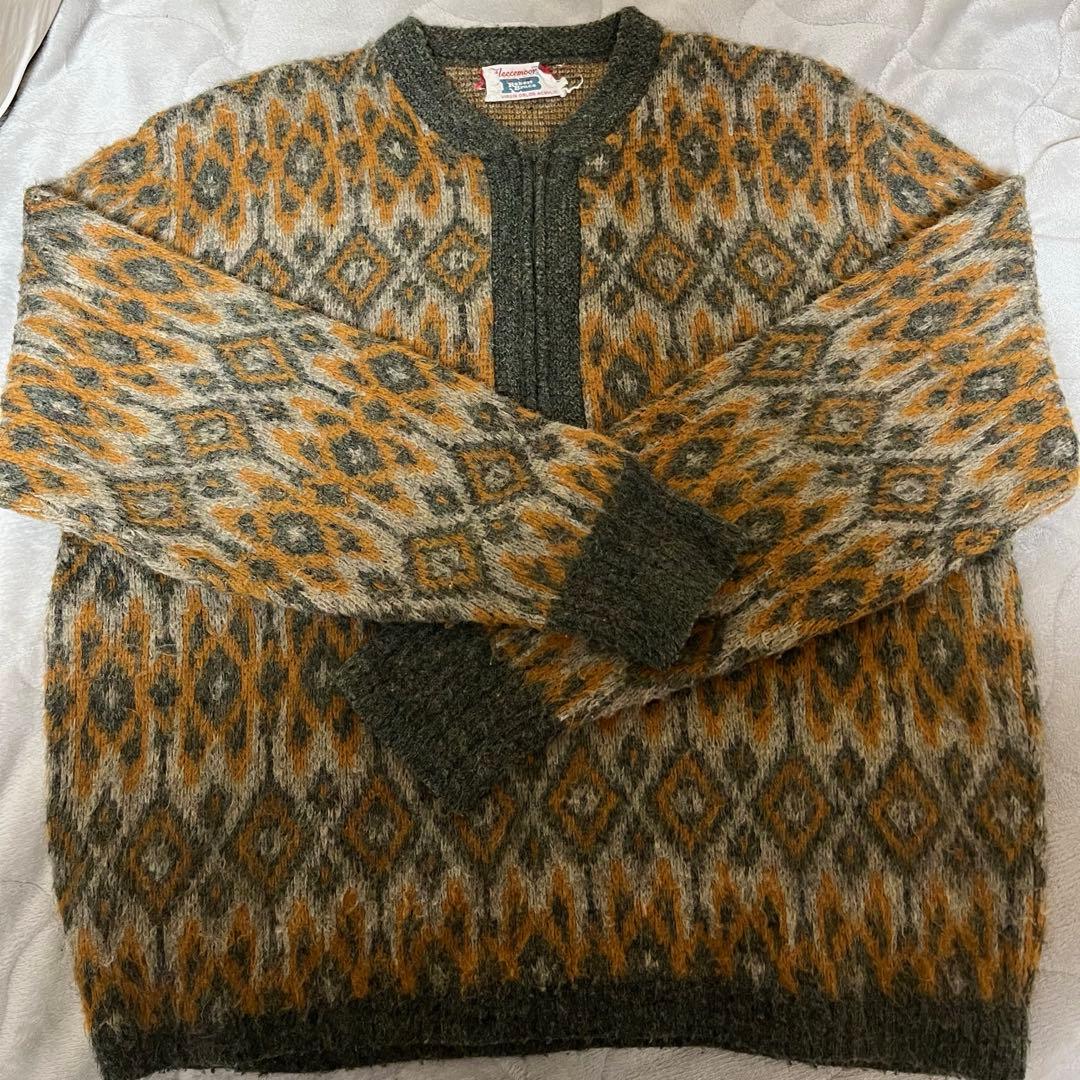 ビンテージ vintage モヘアニット アーガイル