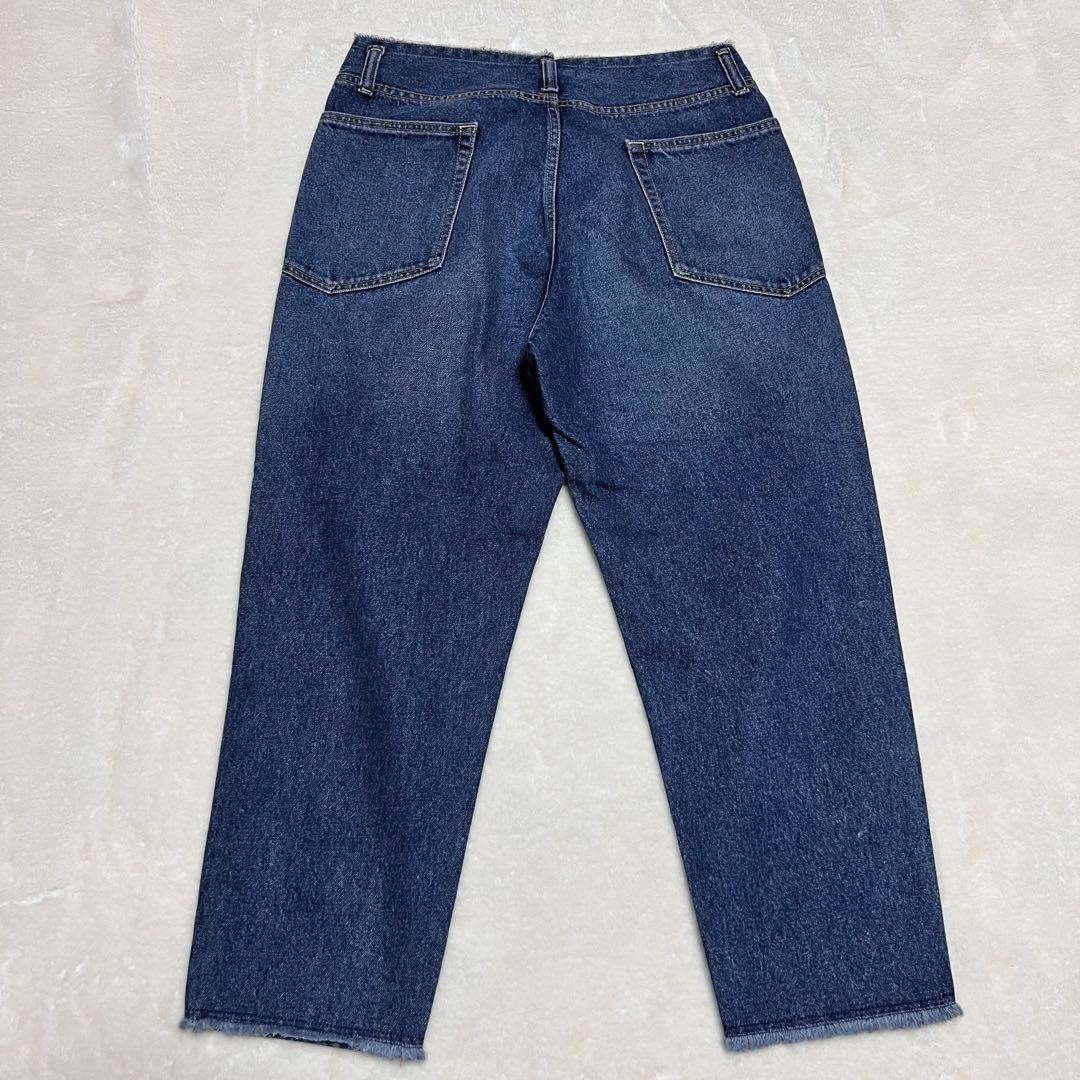 JOHNBULL ジョンブル　ボタンフライ ワイド デニムパンツ　L