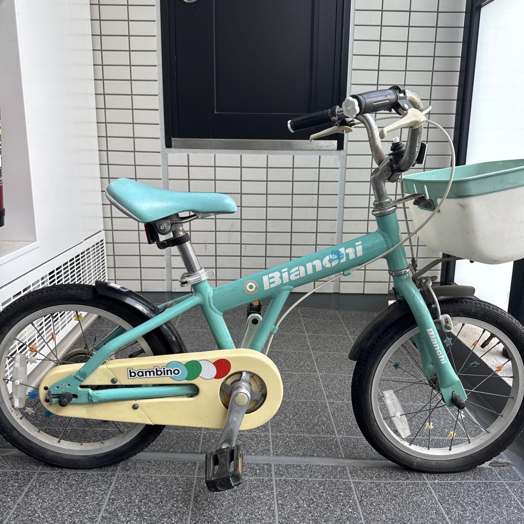 Bianchi bambino 水色 子供用自転車