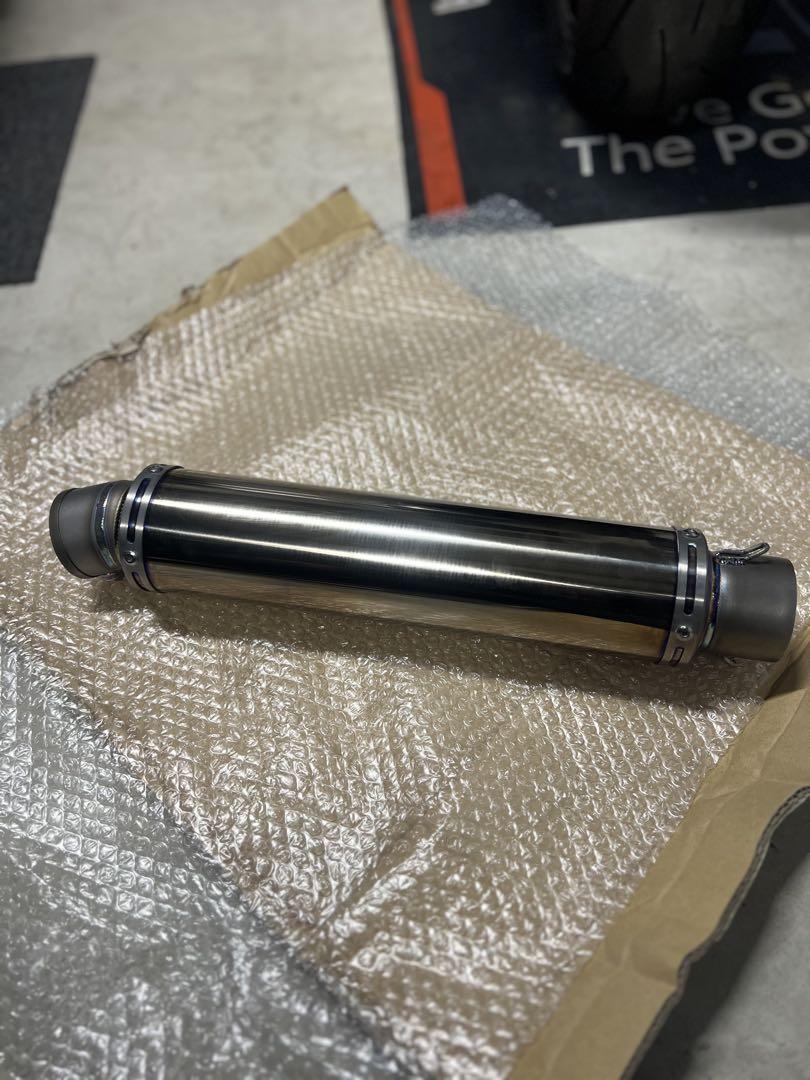 美品チタンサイレンサー 60.5パイ 汎用 450mm