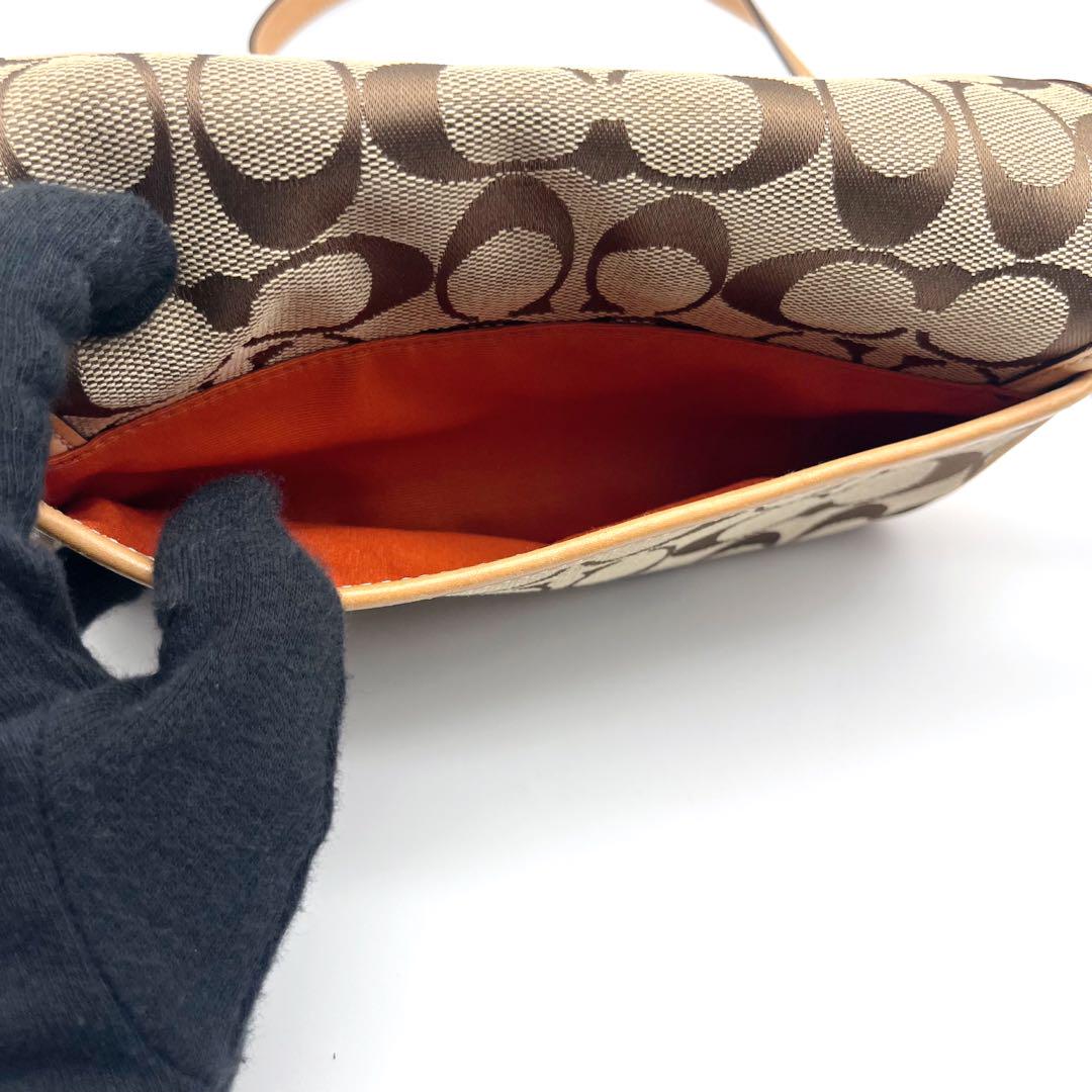 COACH メッセンジャーバッグ ベージュ 保存袋付き