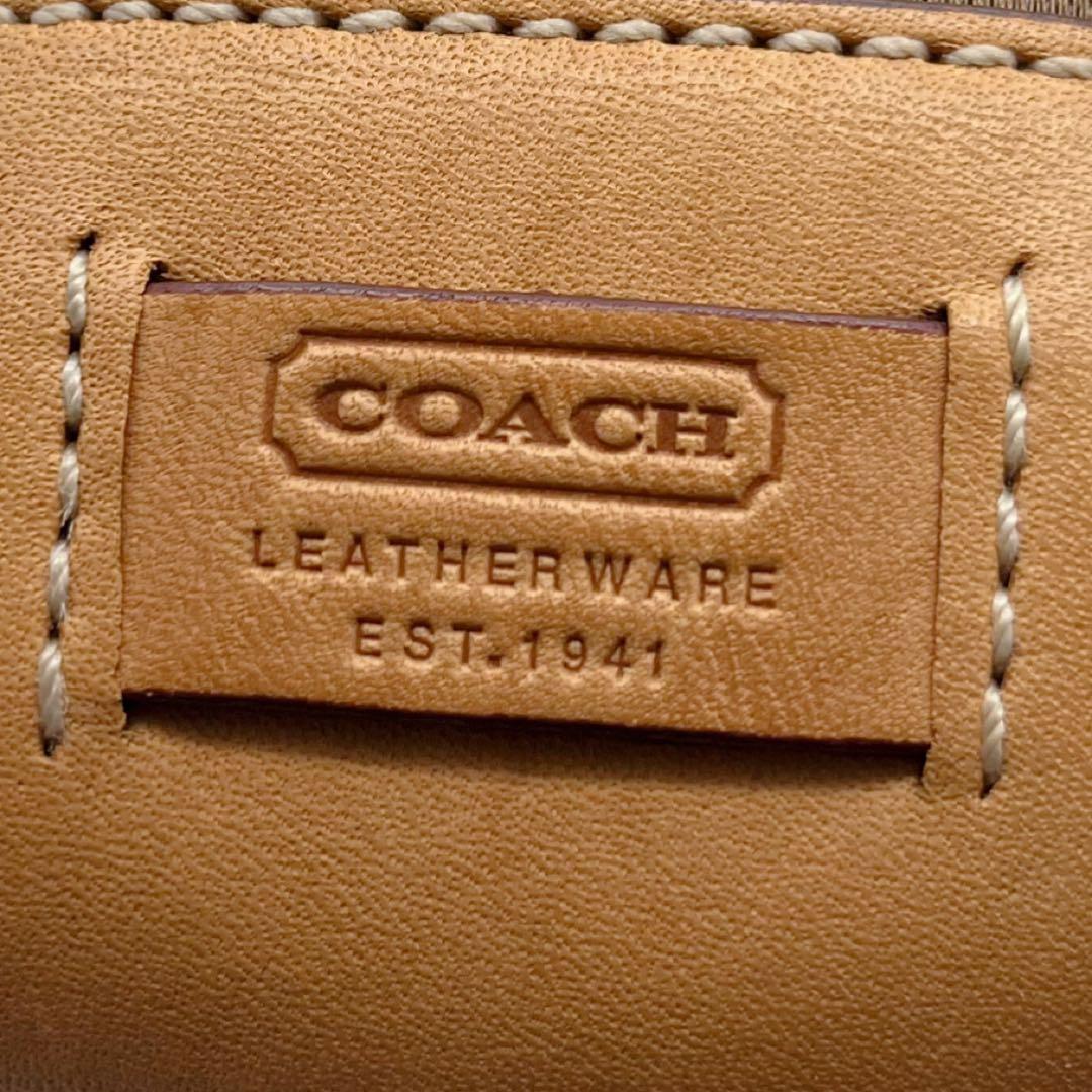 COACH メッセンジャーバッグ ベージュ 保存袋付き