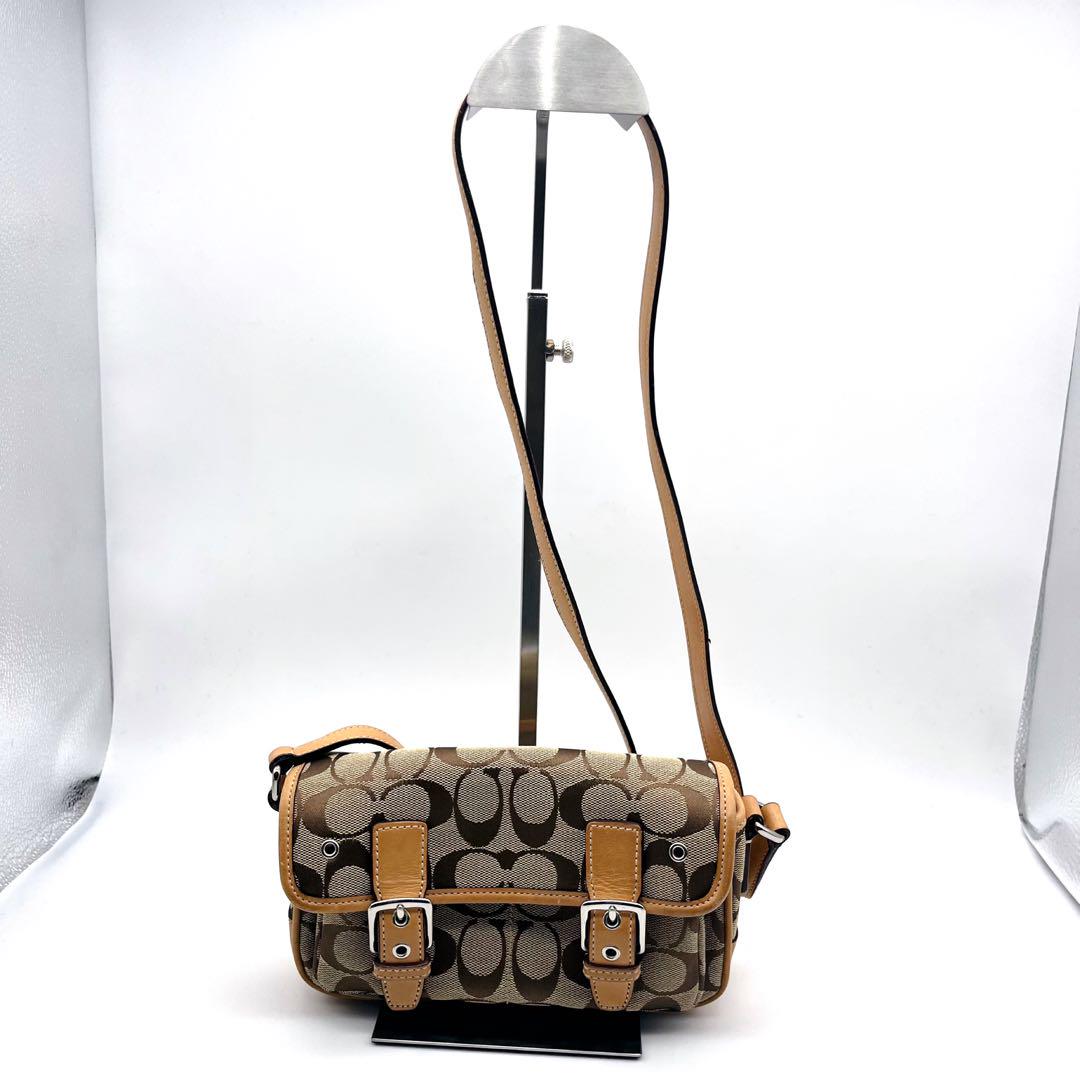COACH メッセンジャーバッグ ベージュ 保存袋付き