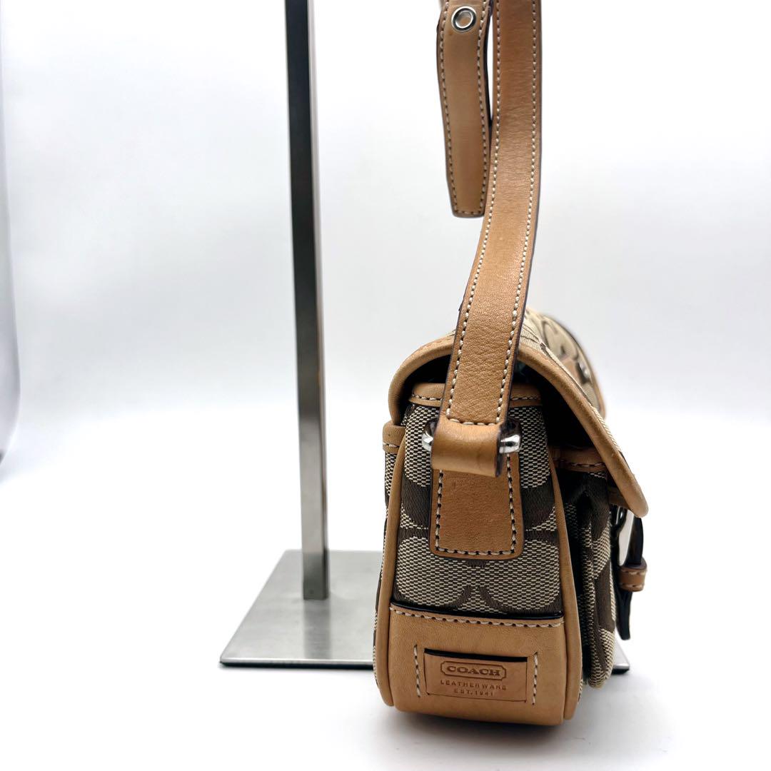 COACH メッセンジャーバッグ ベージュ 保存袋付き