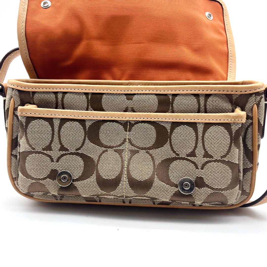 COACH メッセンジャーバッグ ベージュ 保存袋付き