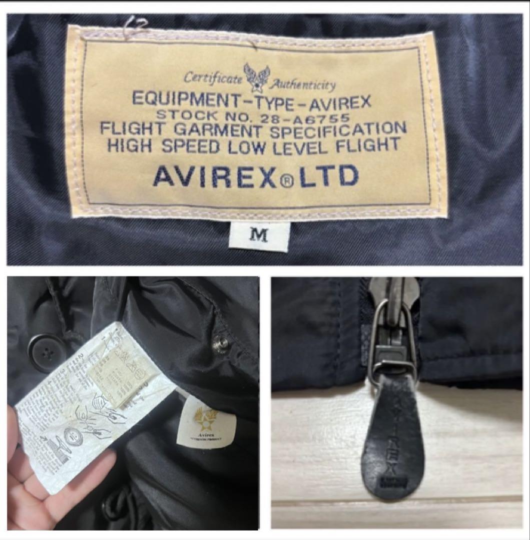 ■AVIREX■N-2B フライトジャケット ブラック アヴィレックス 短丈