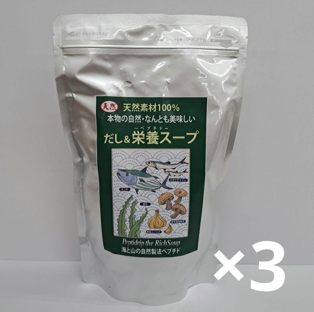 t60213026　千年前の食品舎　ペプチド　だし&栄養スープ500g×3