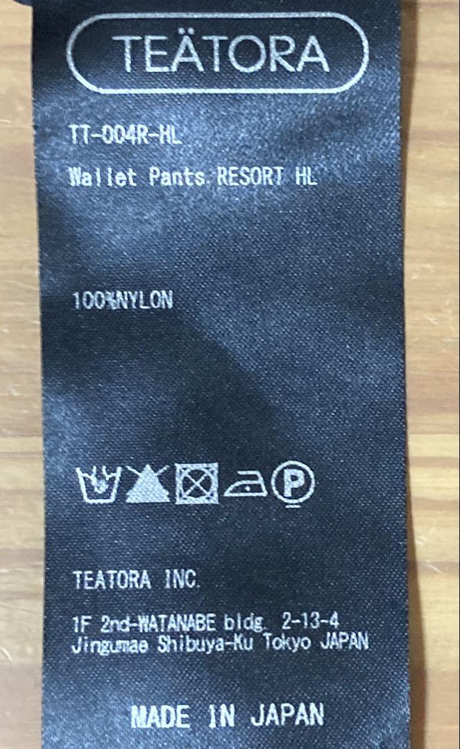 パンツ TEATORA WALLET PANTS RESORT HOVERLAYER