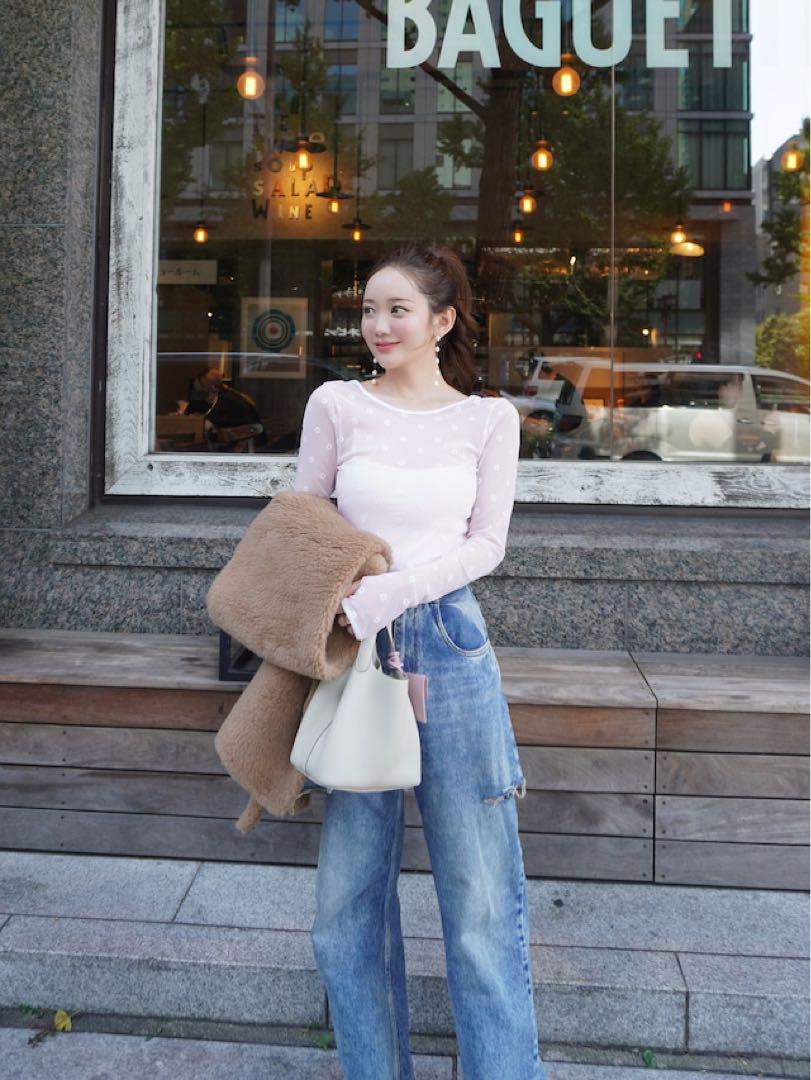新品タグ付♡ hyeon sheer tops flower ヘヨン HYEON
