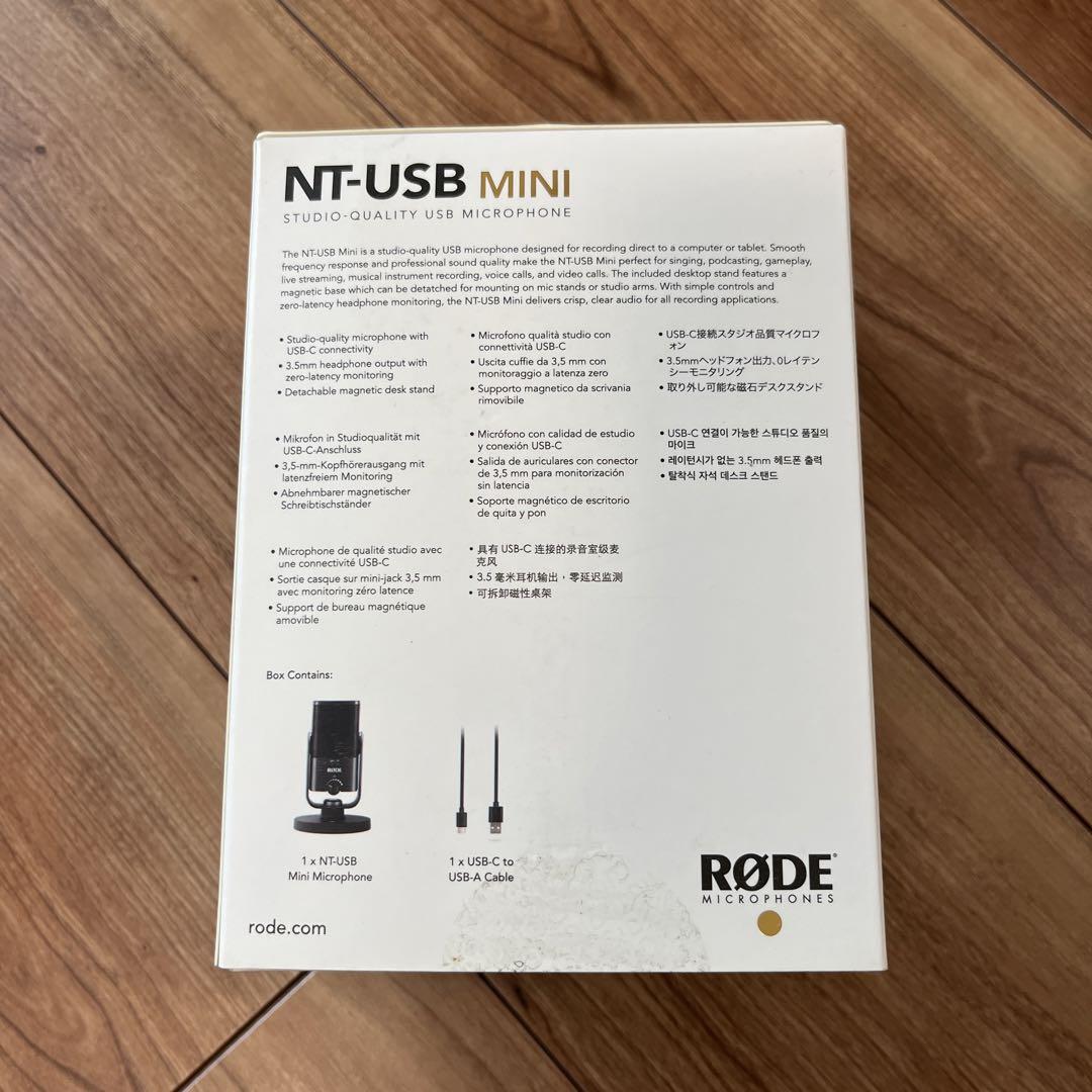 配信機器・PA機器・レコーディング機器 RODE NT-USB mini