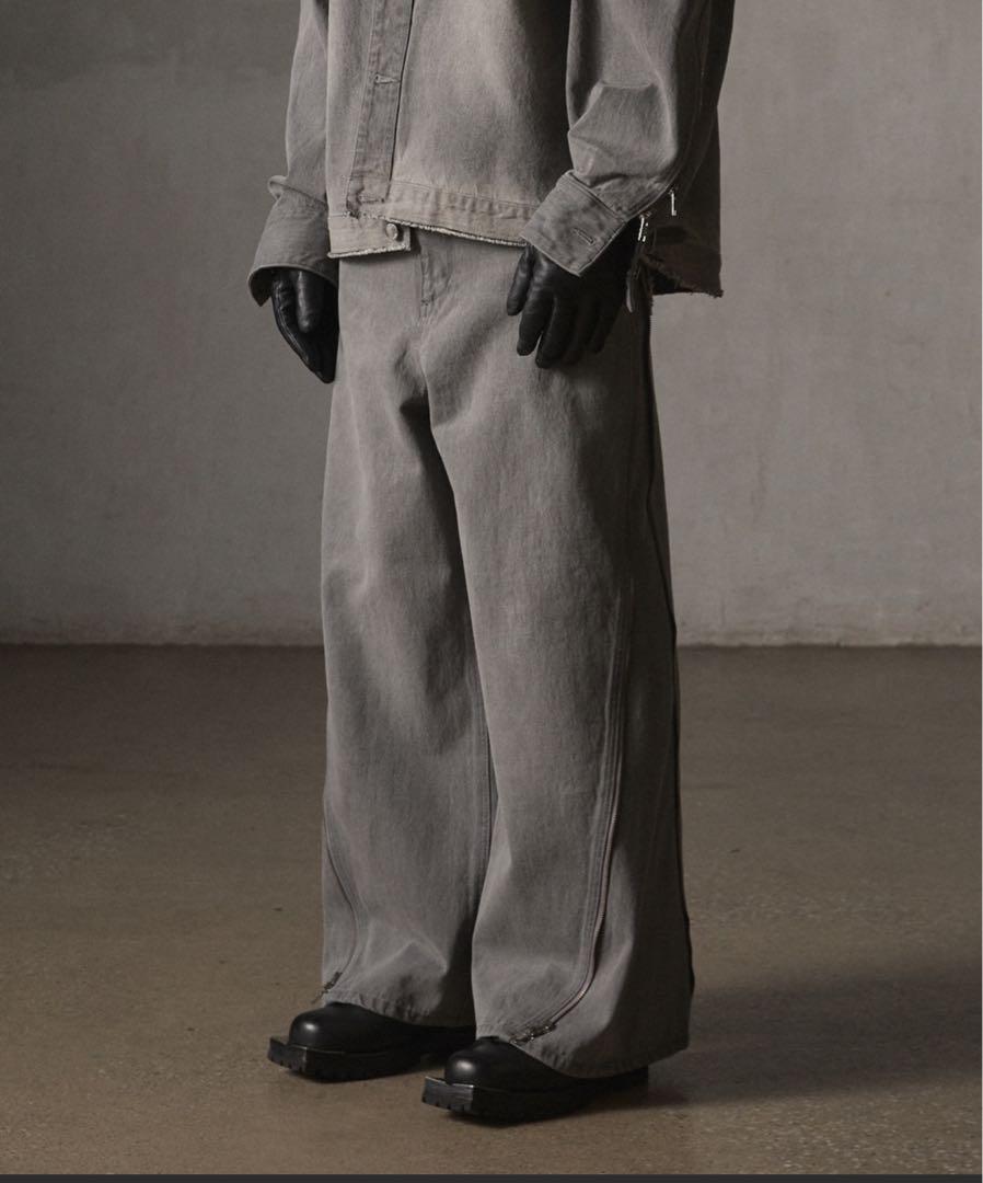 GRANCY】ZipDesign Buggy DenimPants / ジップデザイン バギー