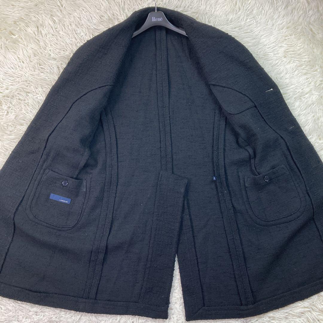 【美品・ブートニエール】LARDINI チェスターコート ウール ネイビー M