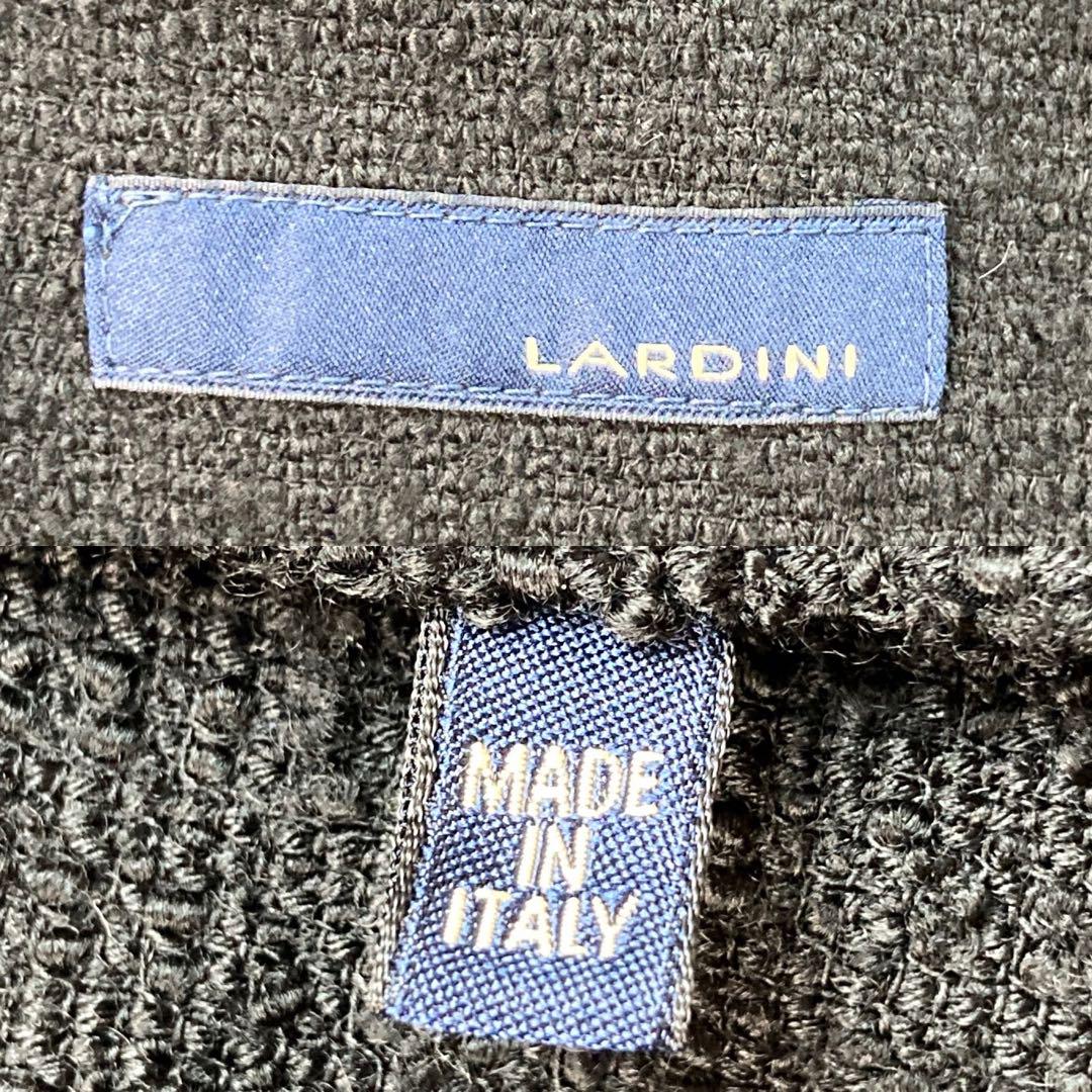 【美品・ブートニエール】LARDINI チェスターコート ウール ネイビー M