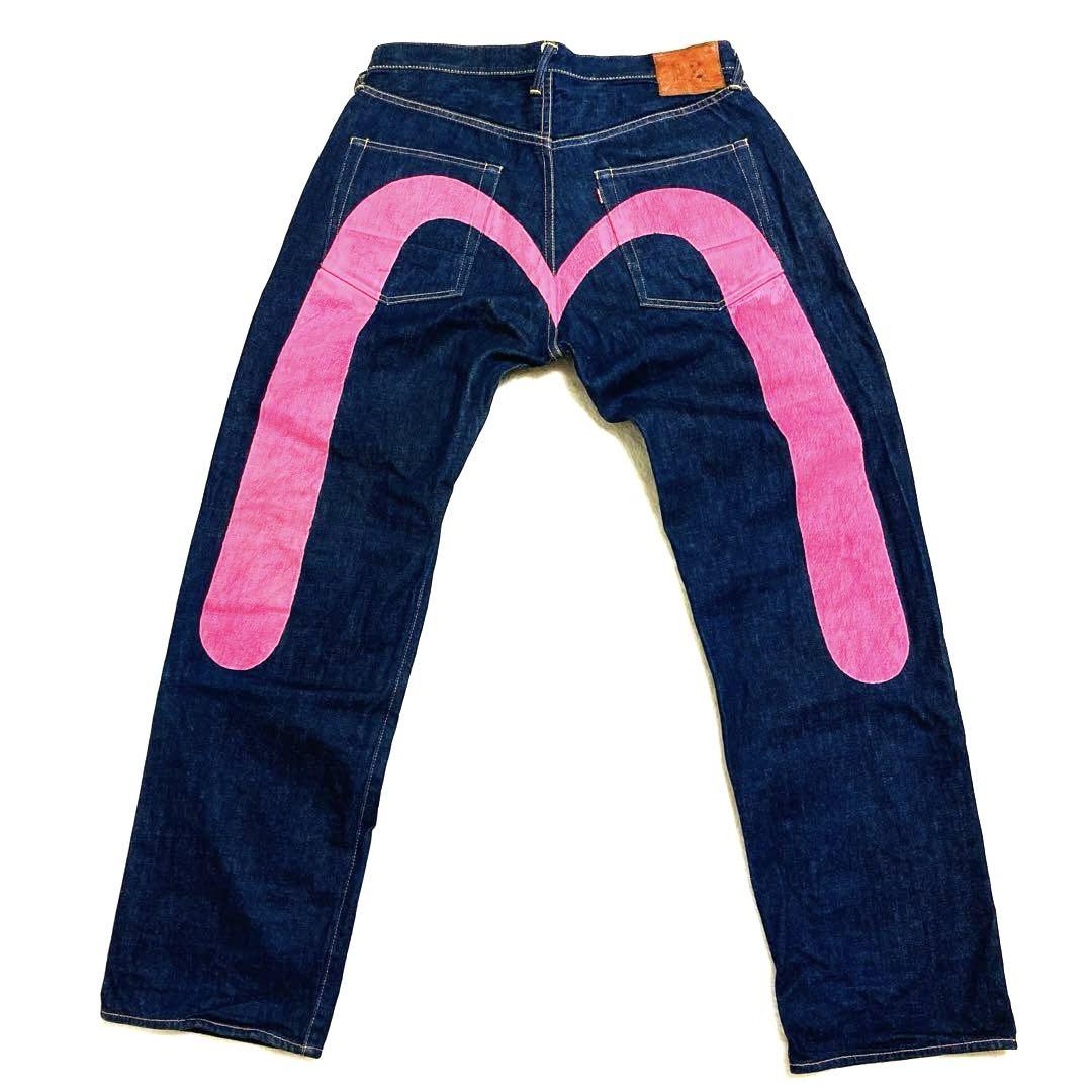 美品】EVISU 2001 No.2 大黒 ビッグカモメ 濃紺 W36