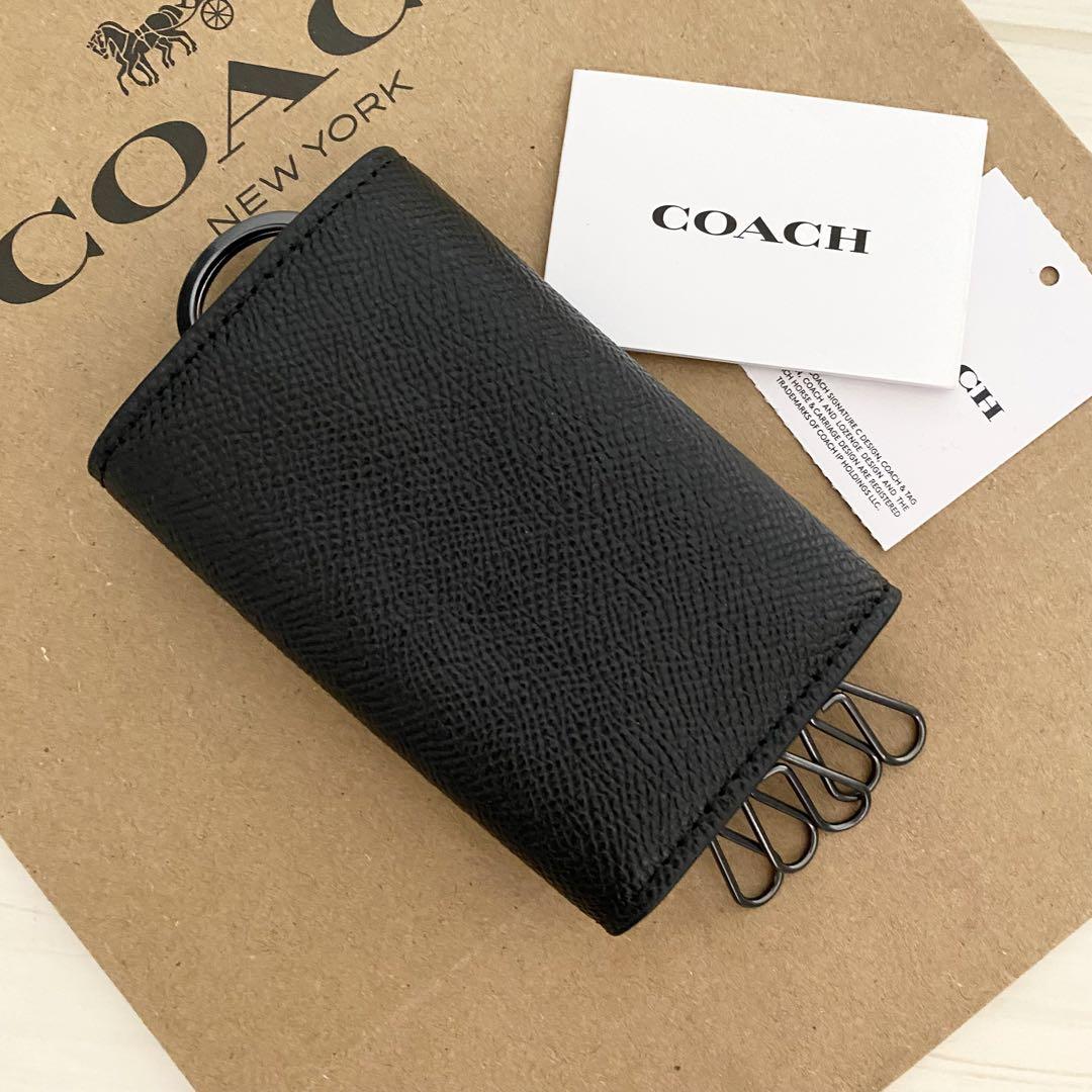 新品 COACH コーチ キーケース ブラック キーケース ☆新品 COACH コーチ キーケース ブラック キーケース