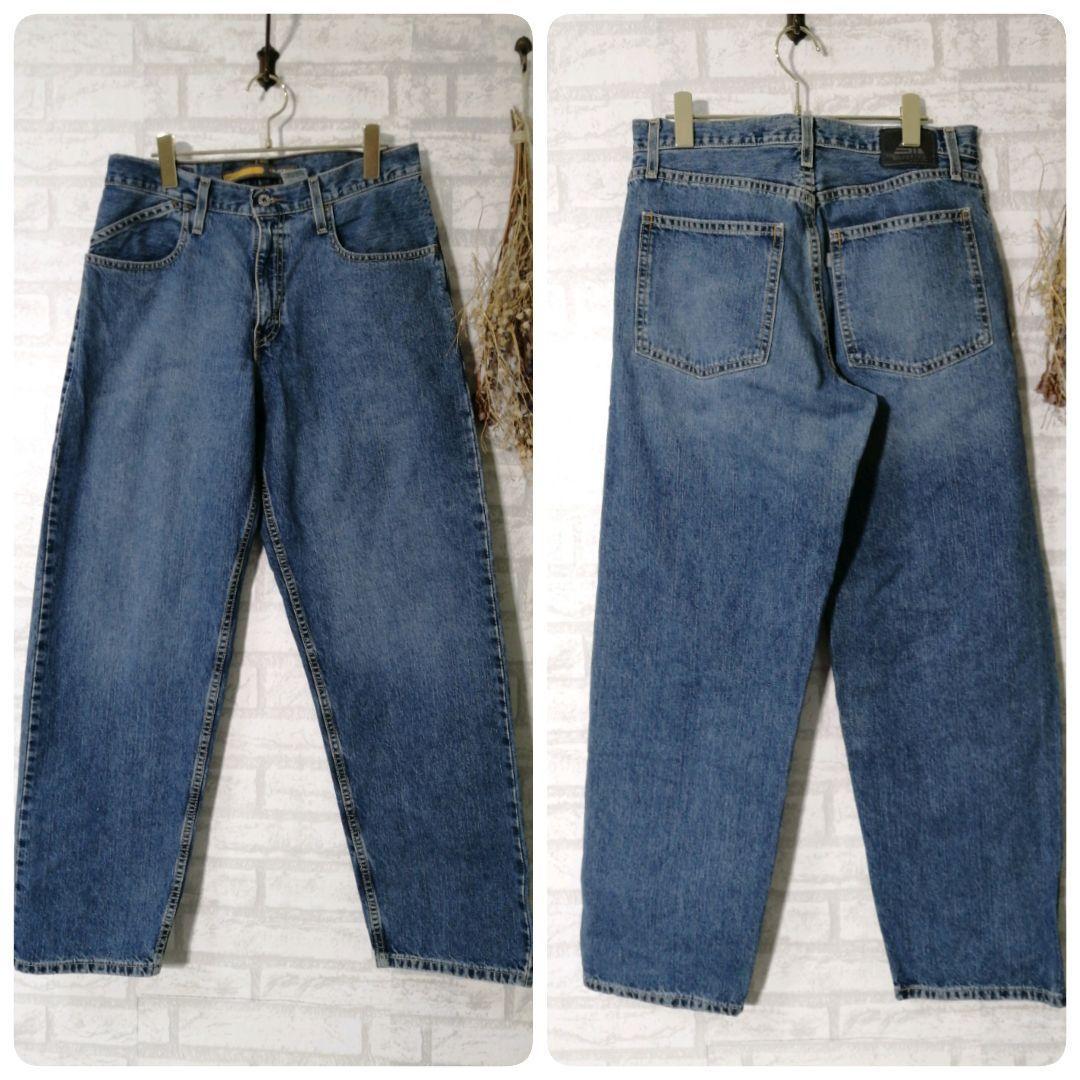 新作お買い得 大人気 色落ちブルー バギー デニムパンツ VbJOs-m59071827230 00s リーバイス シルバータブ 新作新作登場