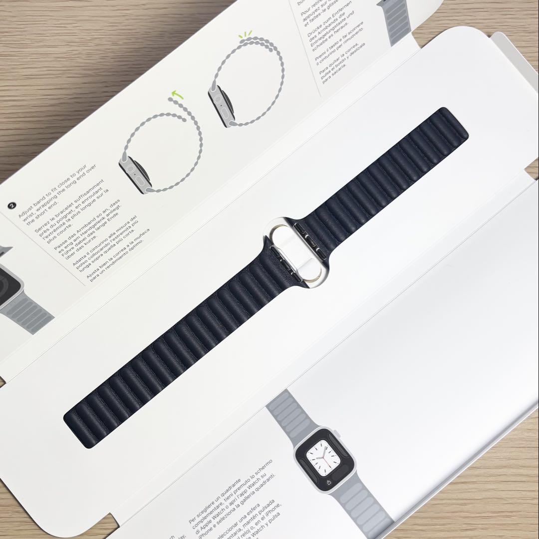 会員様限定 お買い得商品 アップル純正 Apple M/Lインク レザーリンク41mm バンド Watch 時計