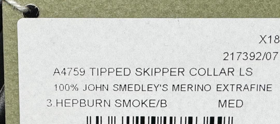 トゥモローランド ジョンスメドレー 別注 ウールスキッパーネックニット