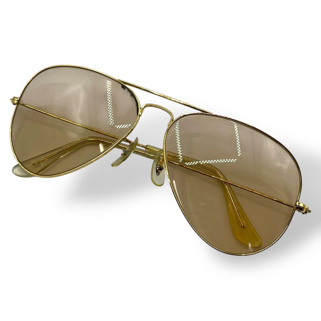 【美品】Ray-Ban レイバン ティアドロップ サングラス ゴールド　高級 Ray-Ban レイバン ティアドロップサングラス・メガネ/62?14
