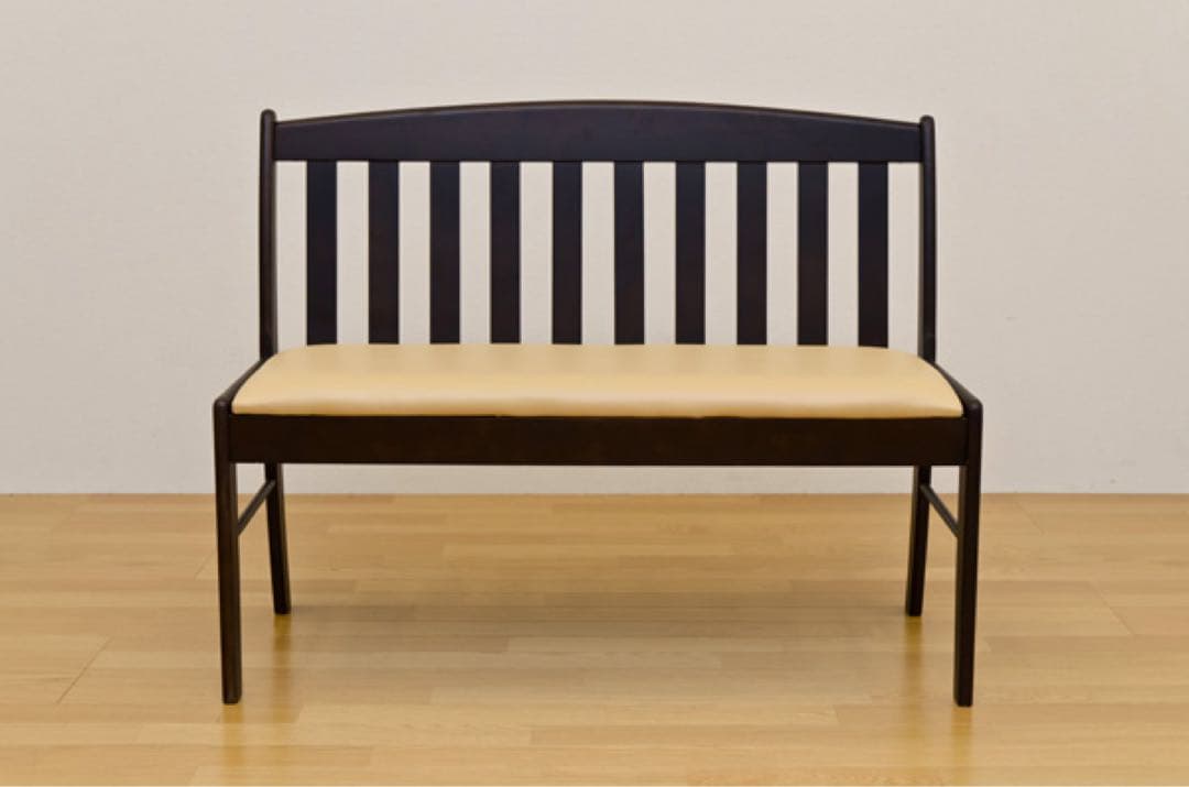 コローナ ダイニングベンチ102 背有 ダークブラウン MARWIL-DEMENAGEMENTS_CH