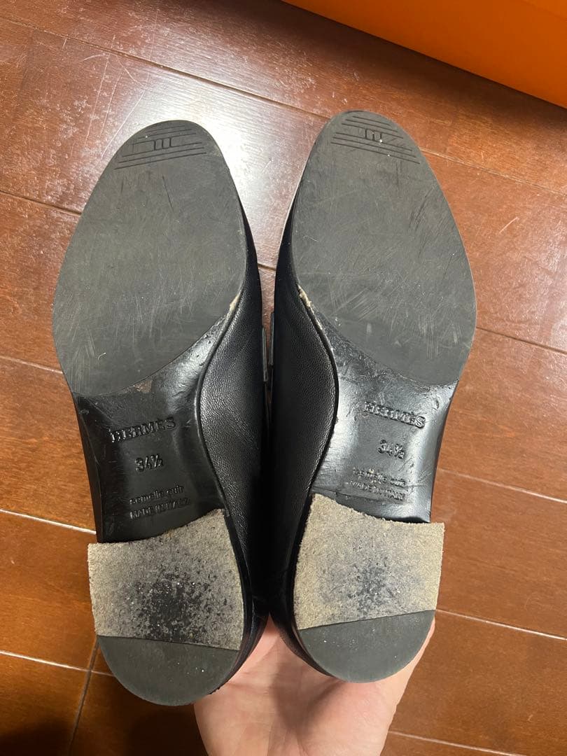 エルメス　Hermes モカシンパリ　34.5