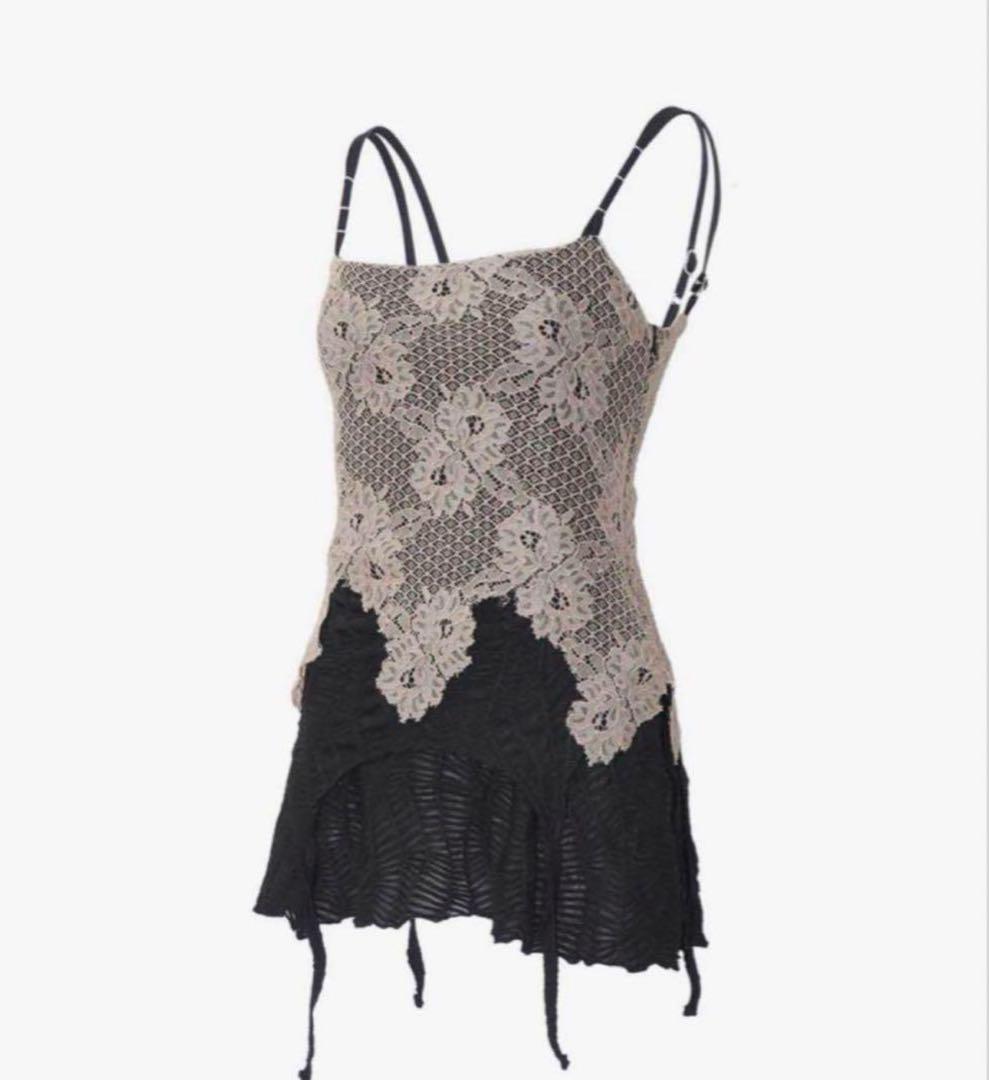 ワンピース theredthread S cutting lace dress THEREDTHREAD】S cutting lace dress