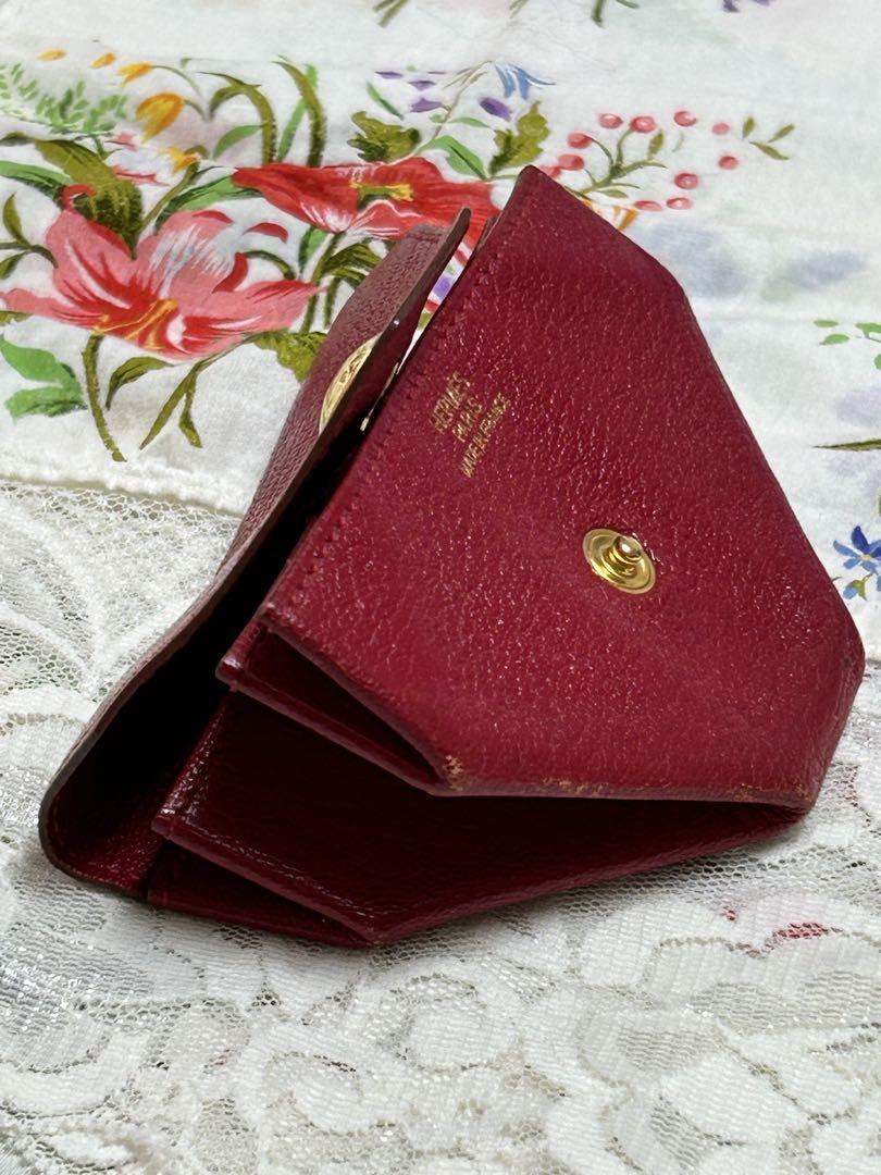 HERMES 赤 レザー コインケース