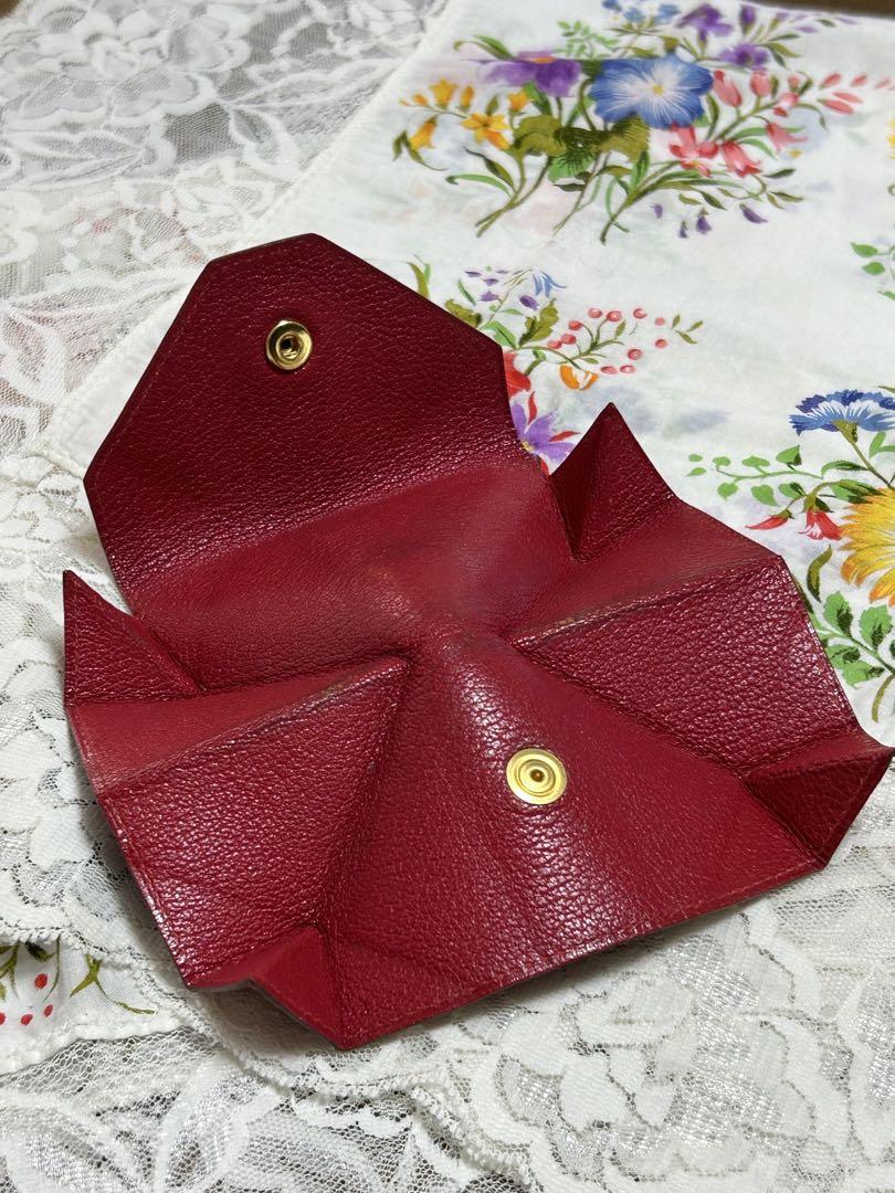 HERMES 赤 レザー コインケース