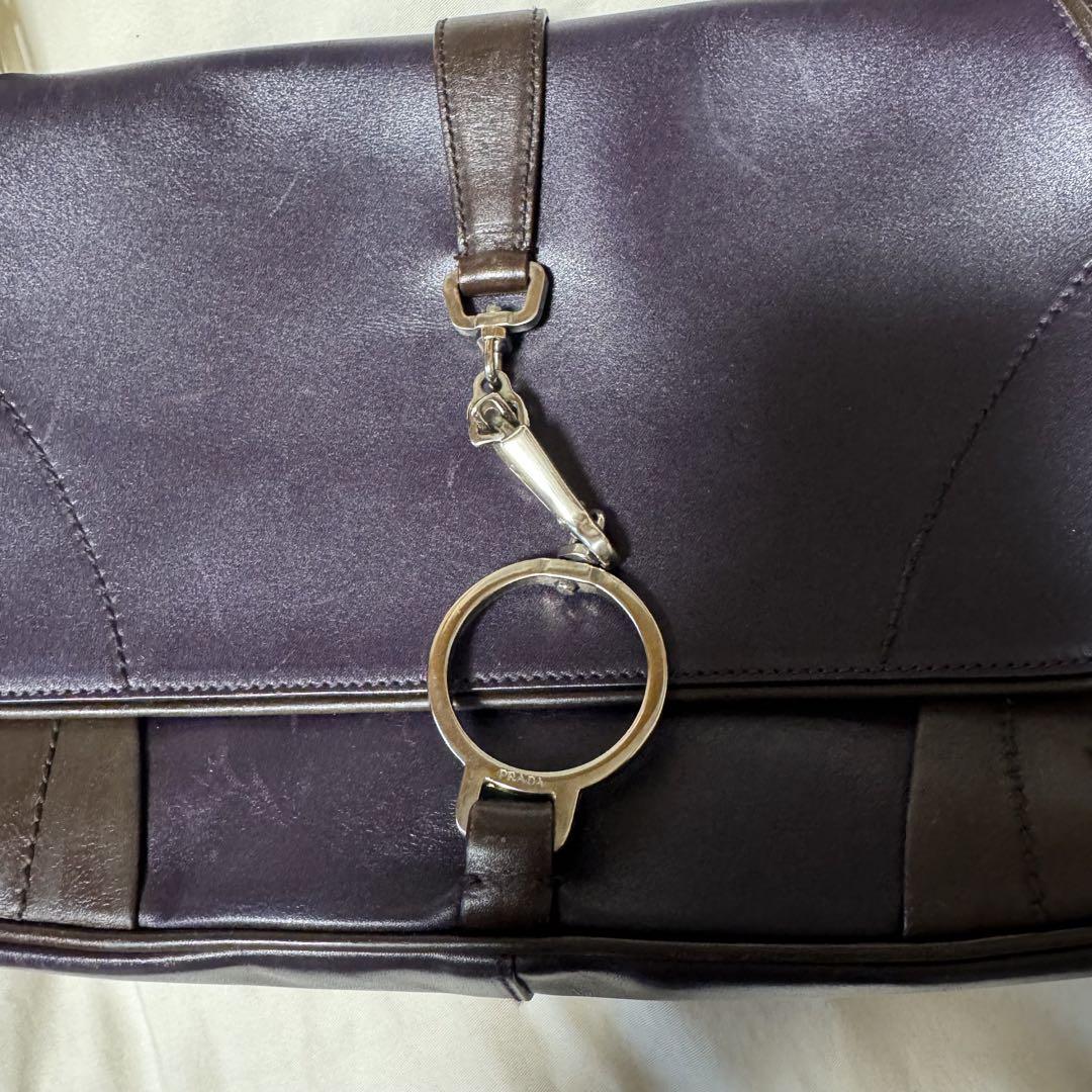 バッグ FW2000 PRADA LEATHER SHOULDER BAG