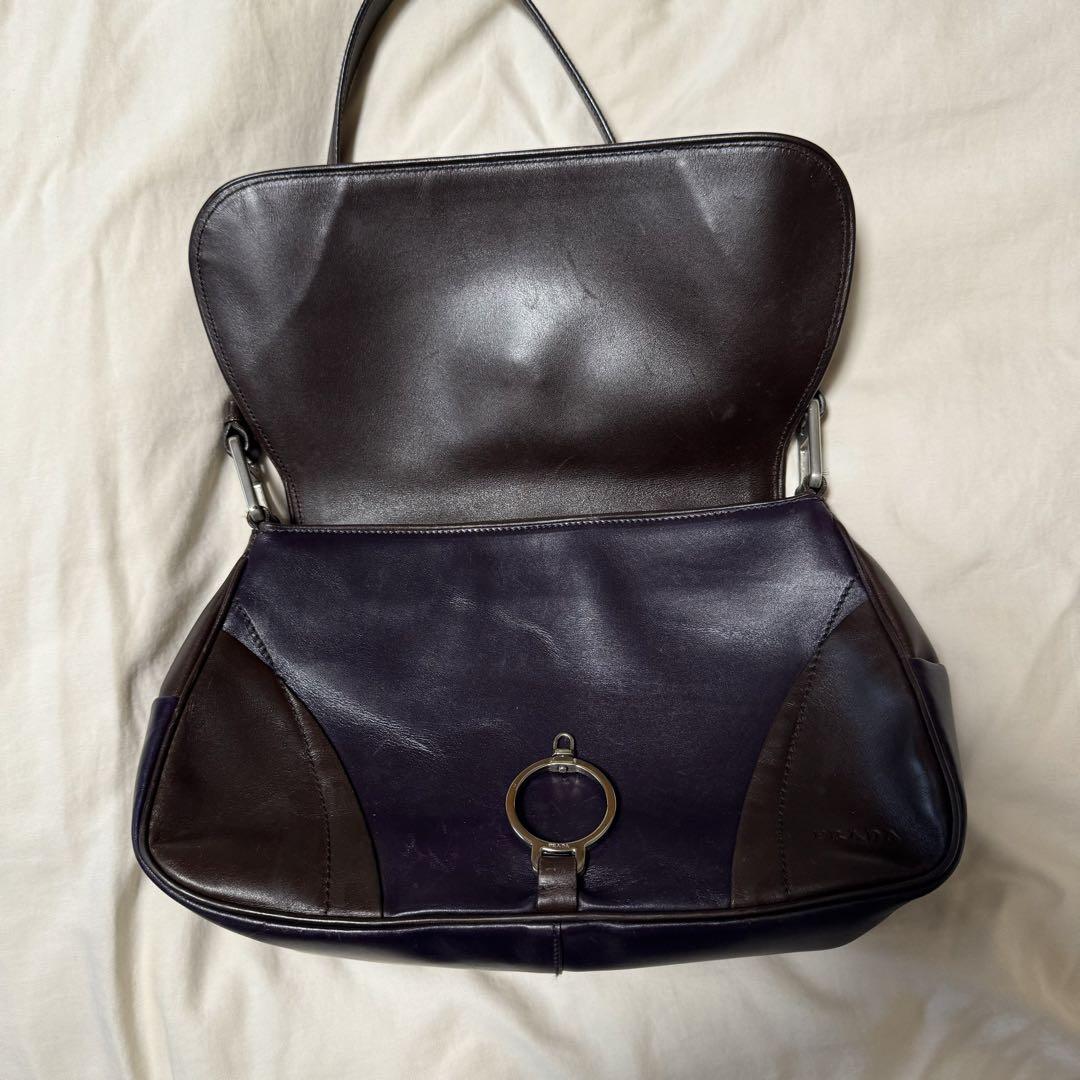 バッグ FW2000 PRADA LEATHER SHOULDER BAG