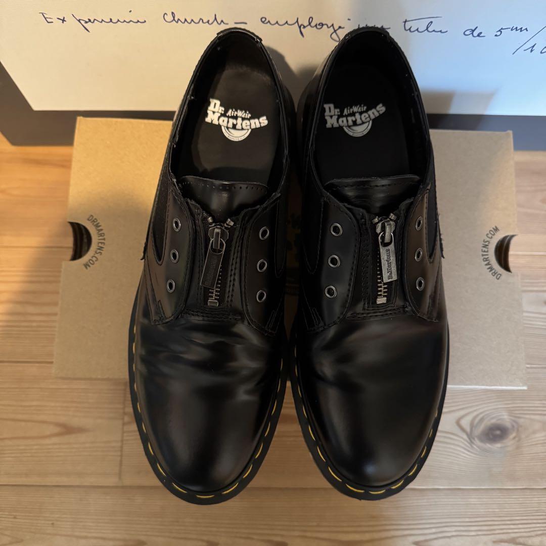 Dr. Martens ブラック ドレスシューズ　1461 ガセット 3 ホール