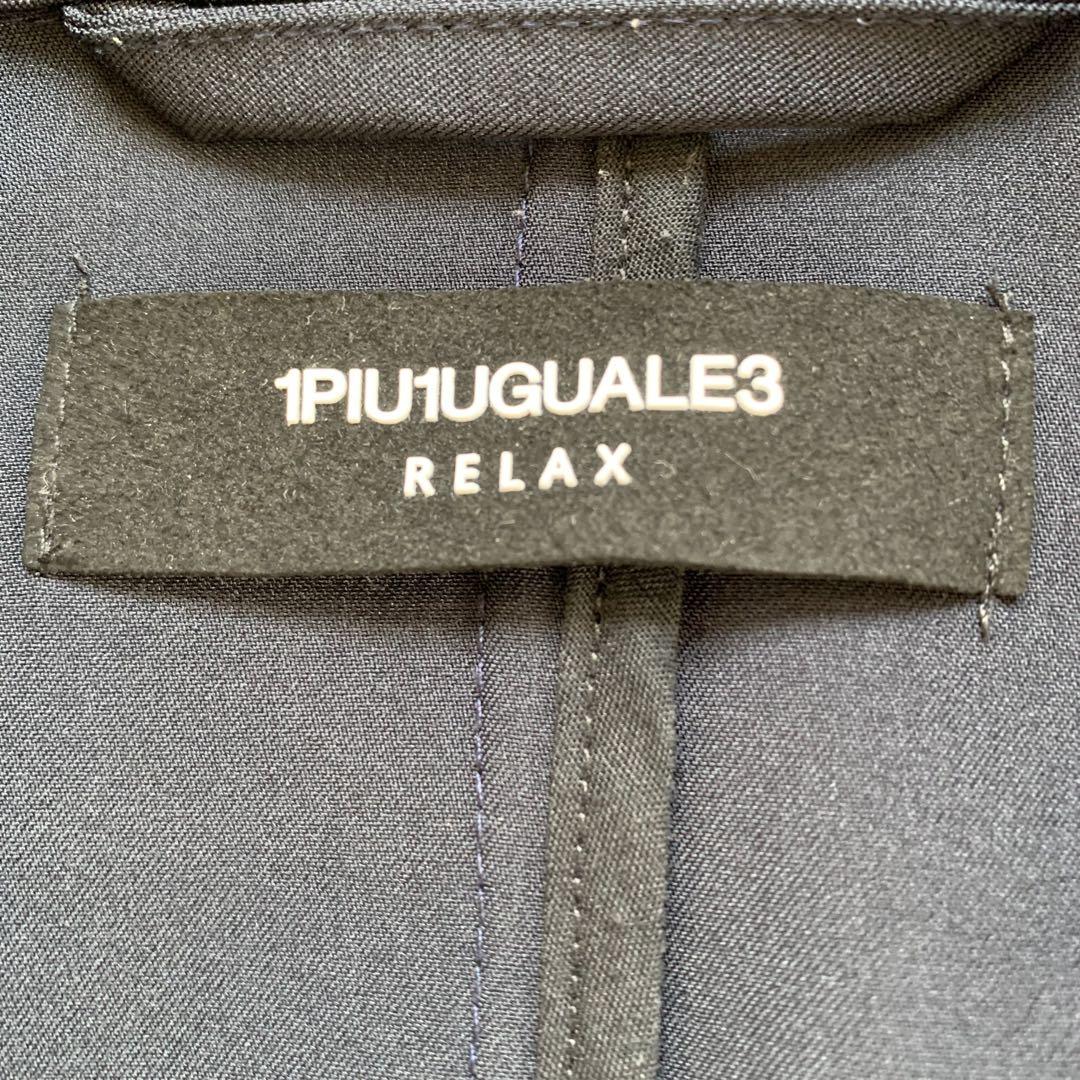 1piu1uguale3 relax ロゴラバープリント　テーラドジャケット　Ｍ 1piu1uguale3 relax ロゴラバープリント テーラドジャケット M
