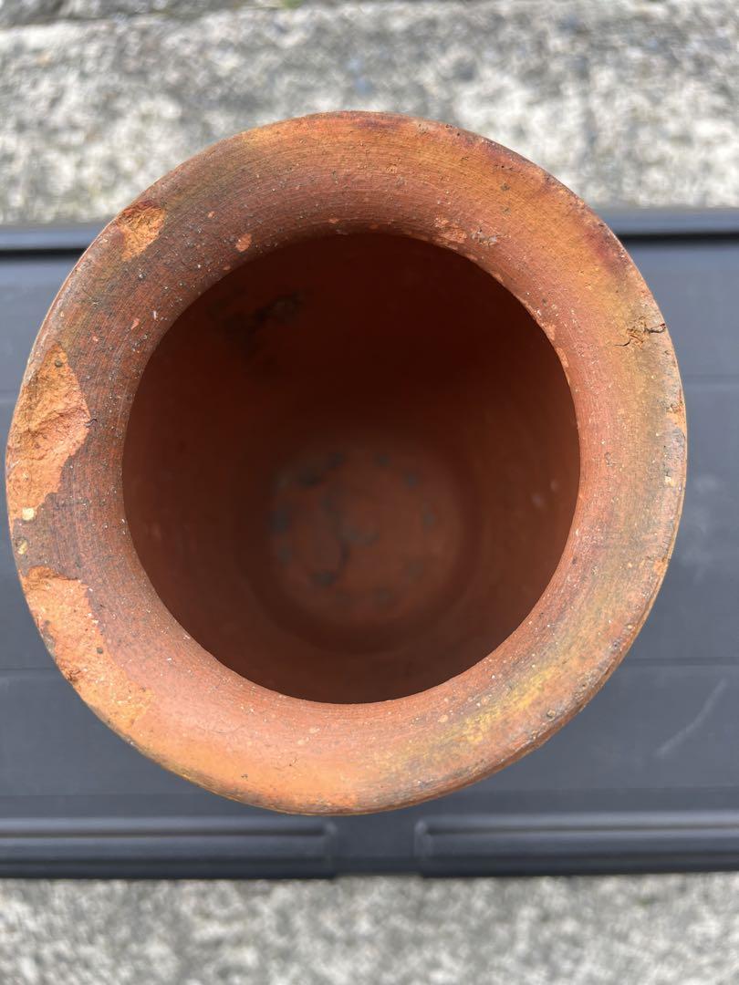 蛸壺 壷 花入 花器 花瓶 陶器 焼物 民藝 時代品 古道具 漁具 JAPAN