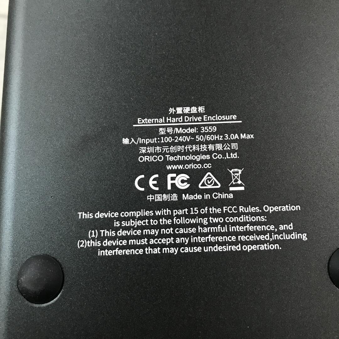 ORICO 3559C3-JP-BK-BK 2.5/3.5インチ HDDケース Amazon.com: ORICO 5 Bay Hard Drive Enclosure Aluminum Alloy