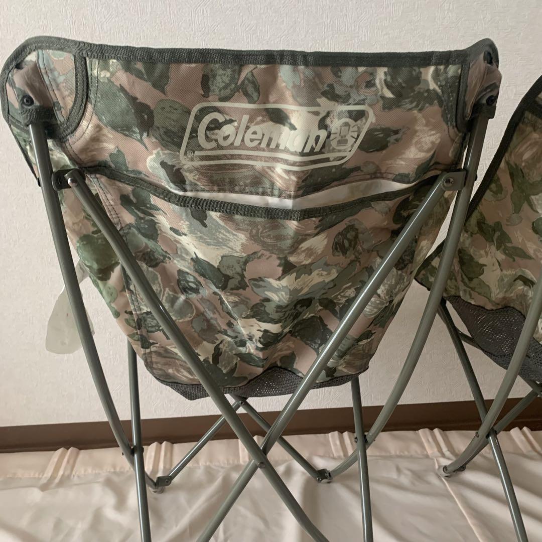 Coleman ヒーリングチェア 折りたたみアウトドア　ナチュラルカモ